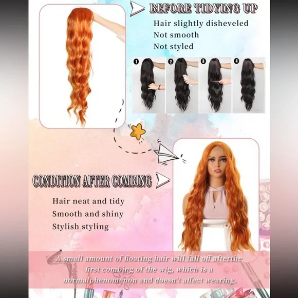 Lace Front Extra Long Curly Synthetic Wig